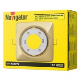 Светильник Navigator 93 021 NGX-S2-002-GX53 квадрат золото