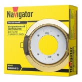 Светильник встраиваемый точечный Navigator 61 389 NGX-R1-002-GX70 металл золото