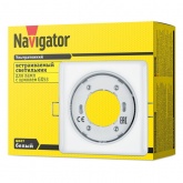 Светильник встраиваемый точечный Navigator 14 213 NGX-S2-001-GX53 квадрат металл белый