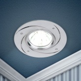 Светильник встраиваемый ЭРА KL43 WH/1 алюминиевый MR16 12V/220V 50W белый