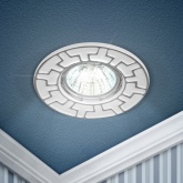 Светильник встраиваемый ЭРА ST5 CH/WH штампованный MR16,12V/220V, 50W белый/хром (5056183726478)