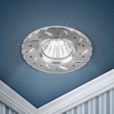 Светильник литой алюминевый ЭРА MR16 12V/220V 50W KL41 SL серебро (5055398657287)