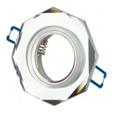 Светильник ЭРА декор стекло DK5 СH/SL MR16 12V/220V 50W GU5,3 зеркальный/хром (5055398663721)