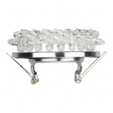 Светильник ЭРА декор Круглый с мелкими хрусталиками DK16 CH/WH хром/прозрачный (5055398625804)