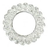 Светильник ЭРА декор Круглый с мелкими хрусталиками DK16 CH/WH хром/прозрачный (5055398625804)