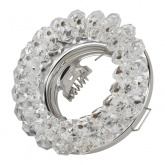 Светильник ЭРА декор Круглый с мелкими хрусталиками DK16 CH/WH хром/прозрачный (5055398625804)