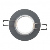 Светильник ЭРА декор стекло круглое DK7 CH/BK MR16 12V/220V 50W хром/черный (5055398625781)