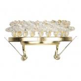 Светильник ЭРА декор Круглый с мелкими хрусталиками, DK16 GD/WH золото/прозрачный (5055398624456)