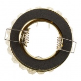 Светильник ЭРА декор Круглый с мелкими хрусталиками, DK16 GD/WH золото/прозрачный (5055398624456)