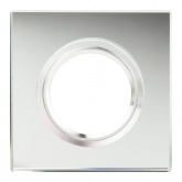 Светильник ЭРА декор стекло квадрат DK8 CH/WH MR16 12V/220V 50W хром/зеркальный (5055398625422)