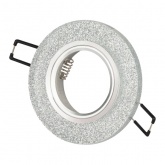 Светильник ЭРА декор стекло DK7 CH/SHSL MR16 12V/220V 50W хром/серебряный блеск (5055398624203)