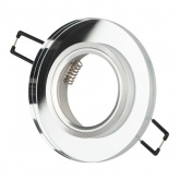 Светильник ЭРА декор стекло DK7 CH/WH MR16 12V/220V 50W хром/зеркальный (5055398624197)