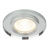 Светильник ЭРА декор стекло DK7 CH/WH MR16 12V/220V 50W хром/зеркальный (5055398624197)