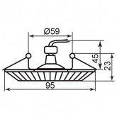 Светильник встраиваемый Feron DL8120-2 потолочный MR16 G5.3 серебристый