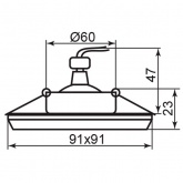 Светильник встраиваемый Feron DL8170-2 потолочный MR16 G5.3 серебристый квадрат