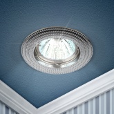 Светильник ЭРА литой MR16 12V/220V 50W KL55 CH хром (5055398664179)