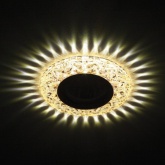 Светильник ЭРА декор со светодиодной подсветкой MR16, DK LD4 CHP/WH шампань (5055945542073)