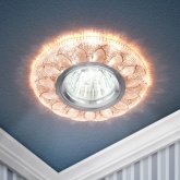 Светильник ЭРА DK LD5 PK/WH декоративный со светодиодной подсветкой MR16, розовый