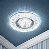 Светильник ЭРА декор со светодиодной подсветкой MR16, DK LD9 SL/WH прозрачный (5055945542028)