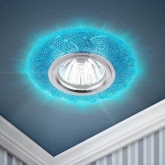 Светильник ЭРА DK LD6 BL/WH декоративный со светодиодной подсветкой( белый) голубой (5055398673485)