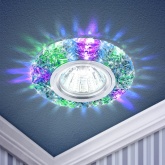 Светильник ЭРА DK LD4 SL/RGB декор c LED подсветкой, прозрачный (5055398673454)