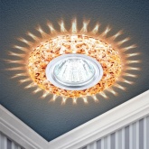 Светильник ЭРА DK LD4 TEA/WH декор c белой LED подсветкой, чай (5055398673447)