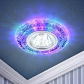 Светильник ЭРА DK LD3 SL/RGBC декор с LED подсветкой, прозрачный (5055398673430)