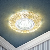 Светильник ЭРА DK LD2 TEA/WH декор c белой LED подсветкой, чай (5055398673393)