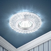 Светильник ЭРА DK LD2 SL/WH декор c белой LED подсветкой (5055398673355)