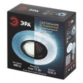 Светильник ЭРА DK LD1 BL декор c LED подсветкой, голубой (5055398673256)