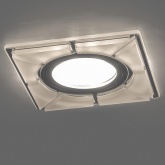 Светильник встраиваемый с LED подсветкой Feron CD994 потолочный MR16 G5.3 белый матовый, хром