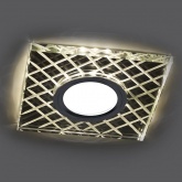 Светильник встраиваемый с LED подсветкой Feron CD984 потолочный MR16 G5.3 прозрачный, хром