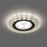 Светильник встраиваемый с белой LED подсветкой Feron CD8060 потолочный MR16 G5.3 белый матовый