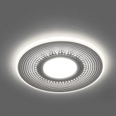 Светильник встраиваемый с белой LED подсветкой Feron CD950 потолочный MR16 G5.3 белый матовый
