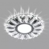 Светильник встраиваемый с белой LED подсветкой Feron CD917 потолочный MR16 G5.3 прозрачный-матовый