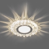 Светильник встраиваемый с белой LED подсветкой Feron CD926 потолочный MR16 G5.3 прозрачный