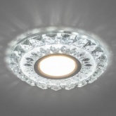 Светильник встраиваемый с белой LED подсветкой Feron CD922 потолочный MR16 G5.3 прозрачный