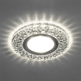 Светильник встраиваемый с белой LED подсветкой Feron CD906 потолочный MR16 G5.3 белый