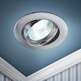 Светильник встраиваемый ЭРА KL1A SN/1 литой поворотный, MR16, 12V, 50W сатин никель