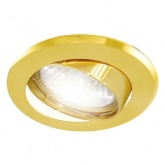 Светильник встраиваемый TDM поворотный СВ 02-03 MR16 50W 230V G5.3 матовый золото/золото d75mm IP20