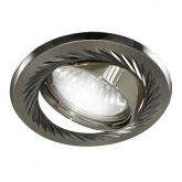 Светильник встраиваемый TDM поворотный СВ 02-02 MR16 50W 230V G5.3 матовый никель/никель d75mm IP20