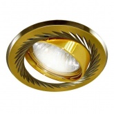 Светильник встраиваемый TDM поворотный СВ 02-02 MR16 50W 230V G5.3 матовый золото/никель d75mm IP20