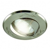 Светильник встраиваемый TDM поворотный СВ 02-01 MR16 50W 230V G5.3 матовый никель/никель d75mm IP20