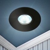 Встраиваемый светильник алюминиевый ЭРА KL83 BK MR16/GU5.3 черный