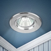 Светильник KL58 SL литой алюминевый MR16 12V/220V 50W серебро (5055398672631) ЭРА