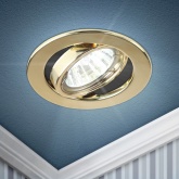 Светильник ЭРА штампованный поворотный ST2A GD MR16 12V/220V 50W золото (5055398625514)