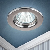 Светильник ЭРА штампованный ST1 CH MR16 12V/220V 50W хром (5055398625484)