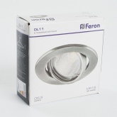 Светильник DL11/DL3202 точечный MR16 G5.3/GU5.3 титан поворотный штампованный