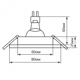 Светильник Feron DL10/DL3201 точечный MR16 G5.3/GU5.3 белый н/п штампованный