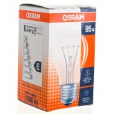 Лампа накаливания Osram CLASSIC A CL 95W 230V E27 прозрачная